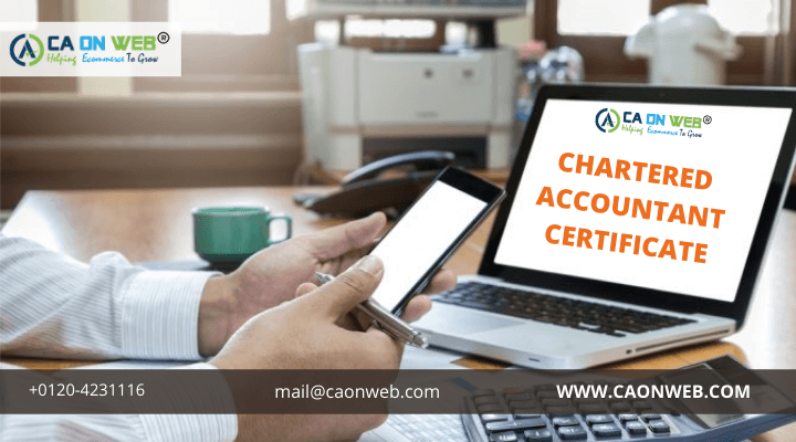 CHARTERED ACCOUNTANT CERTIFICATE