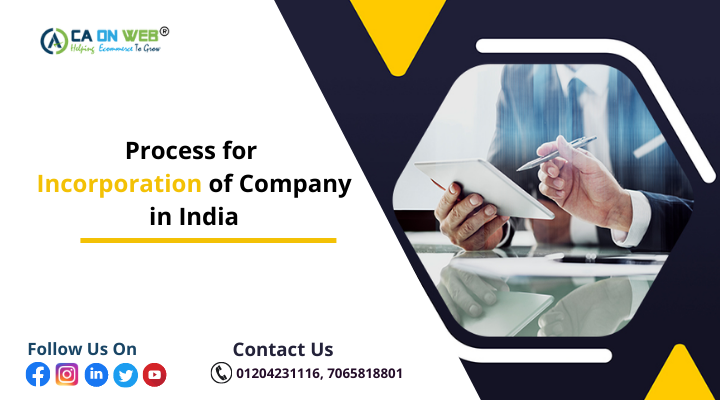 Incorporation of Company in India