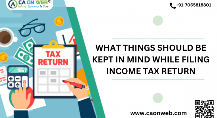 Income tax return filing